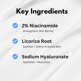 Talent Men’s Skin Balancing Moisturizer being applied, Niacinamide 2% in action.