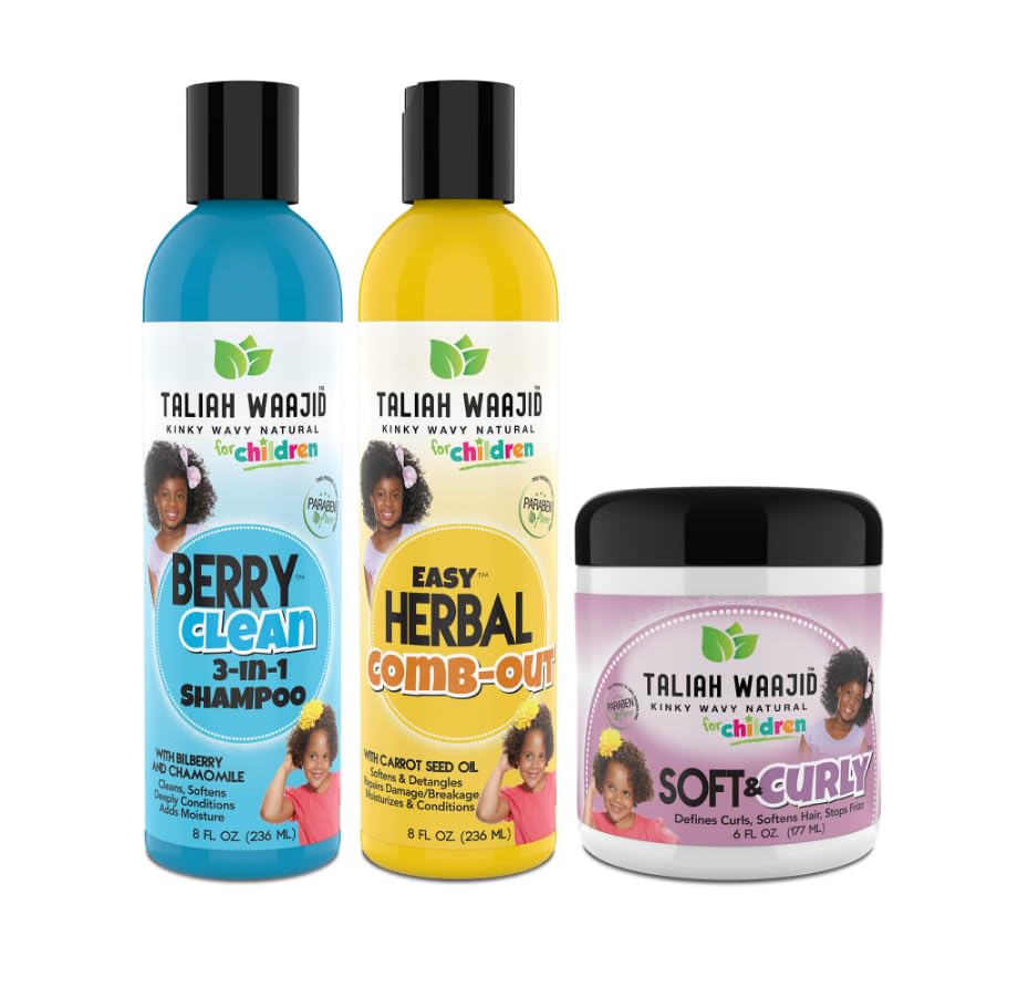 Taliah Waajid Kinky Wavy Kids Bundle bottle for gentle cleansing and detangling