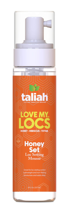 Taliah Waajid Love My Locs Honey Set bottle shows moisture for locs without heaviness