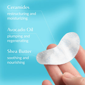 Talika Eye Therapy Patch applied under-eye area for smoother skin