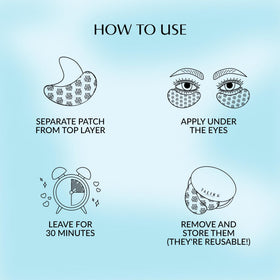 Talika Eye Therapy Patch 6-pair reusable pack supports multiple uses