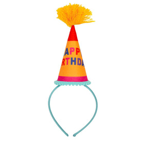 Talking Tables colorful birthday hat headband for all ages, vibrant celebration accessory.