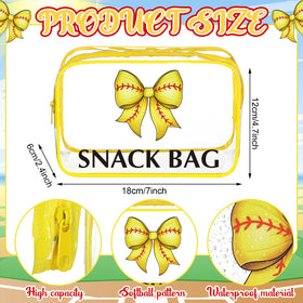 Tallew clear PVC softball bags highlight contents and prevent leaks.