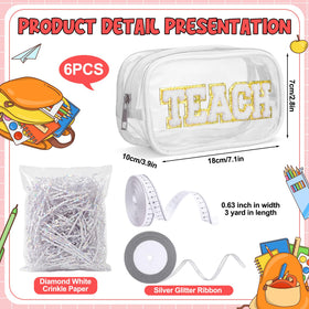 Tallew ruler-pattern ribbon detail enhances bag customization and presentation.