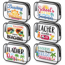 Tallew beach design bag with Beaching NOT Teaching for quick cosmetics organization