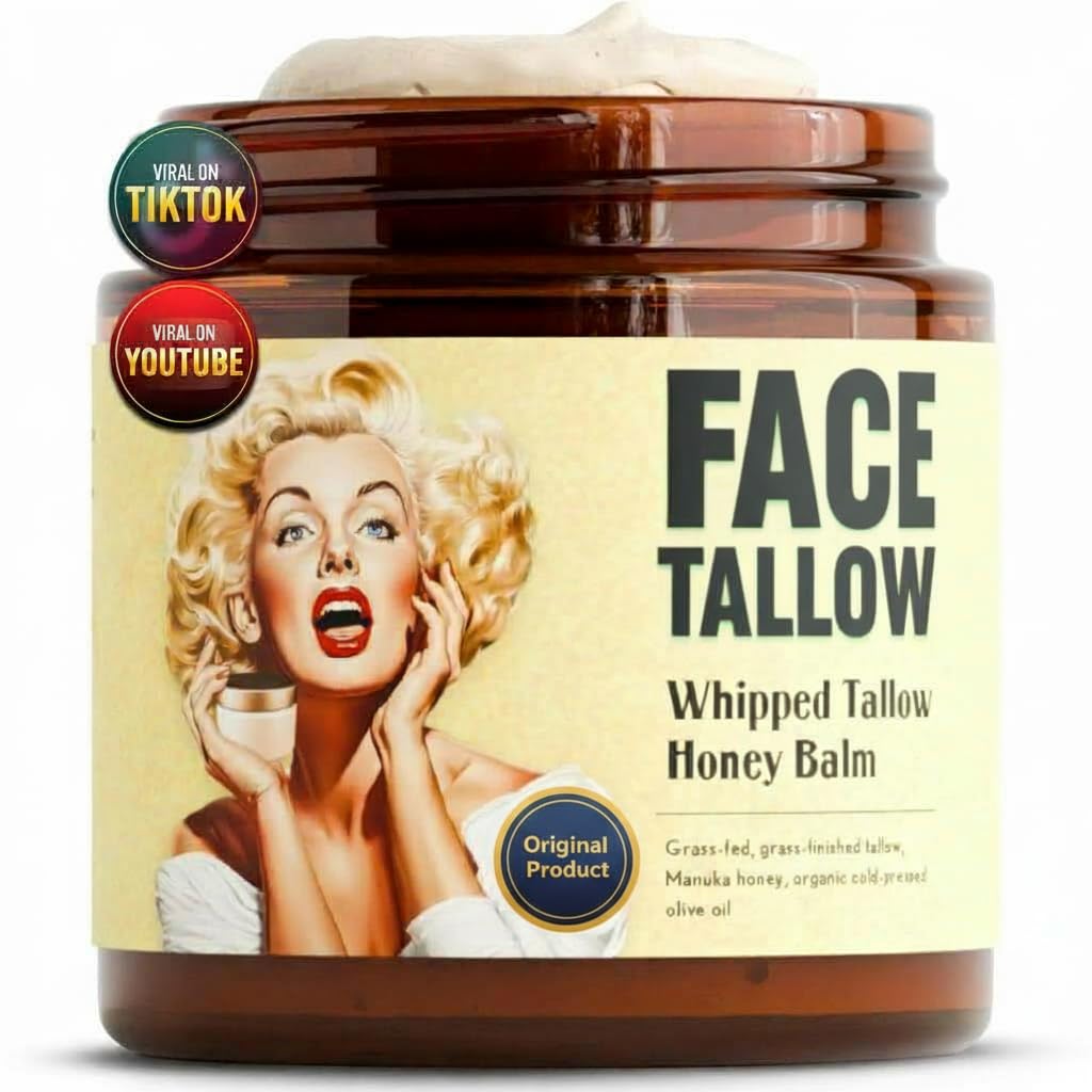 TALLOW BODY BALM whipped texture for deep moisturization without greasiness.