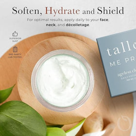 Flatlay of packaging for Tallow Me Pretty Ageless Cloud Cream