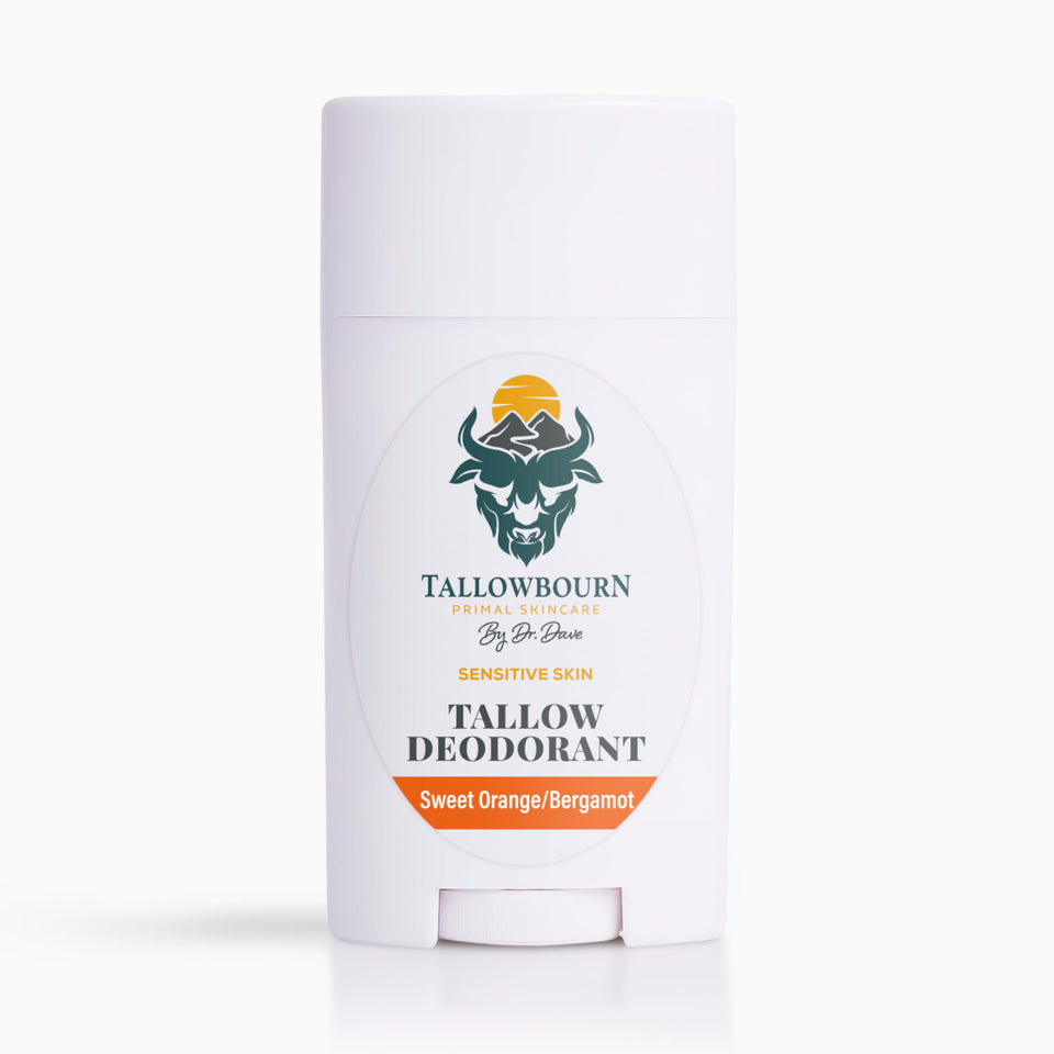Tallowbourn sensitive skin deodorant bottle with gentle magnesium protection.