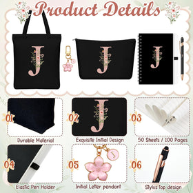 Talltalk B6 notebook with J motif for notes and ideas.