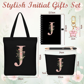 Talltalk floral charm featuring J for keys or bags.