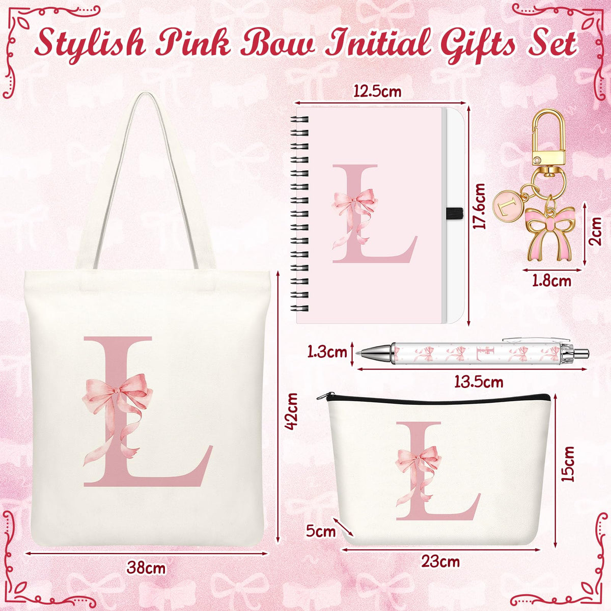 Talltalk floral monogram charm featuring L for a thoughtful accessory