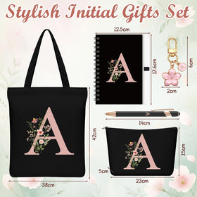 Talltalk black monogram shoulder bag for daily use with elegant A-theme details.