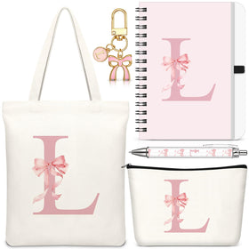 Talltalk initial cosmetic bag with L monogram for organized makeup on the go