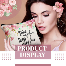 Talltalk canvas bag featuring inspirational flower design, bright and fade-resistant for lasting use.