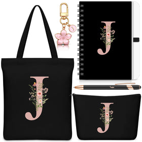 Talltalk monogram cosmetic bag with J motif for organized beauty routines.