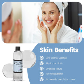 Talsen Chemicals dimethicone label: cosmetic-grade formula for DIY projects and routine skincare.