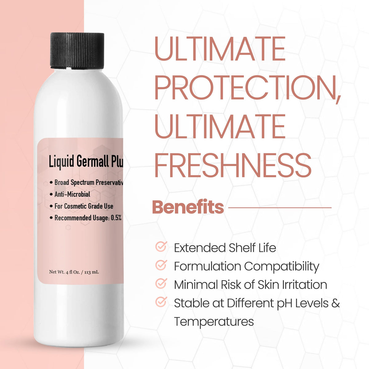 Germall Plus lotion formulation demonstrates compatibility with surfactants