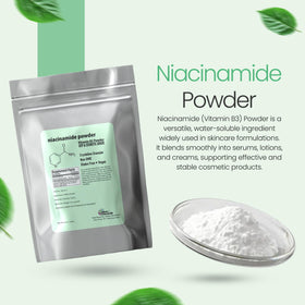 Talsen Chemicals niacinamide powder closeup texture for high purity.