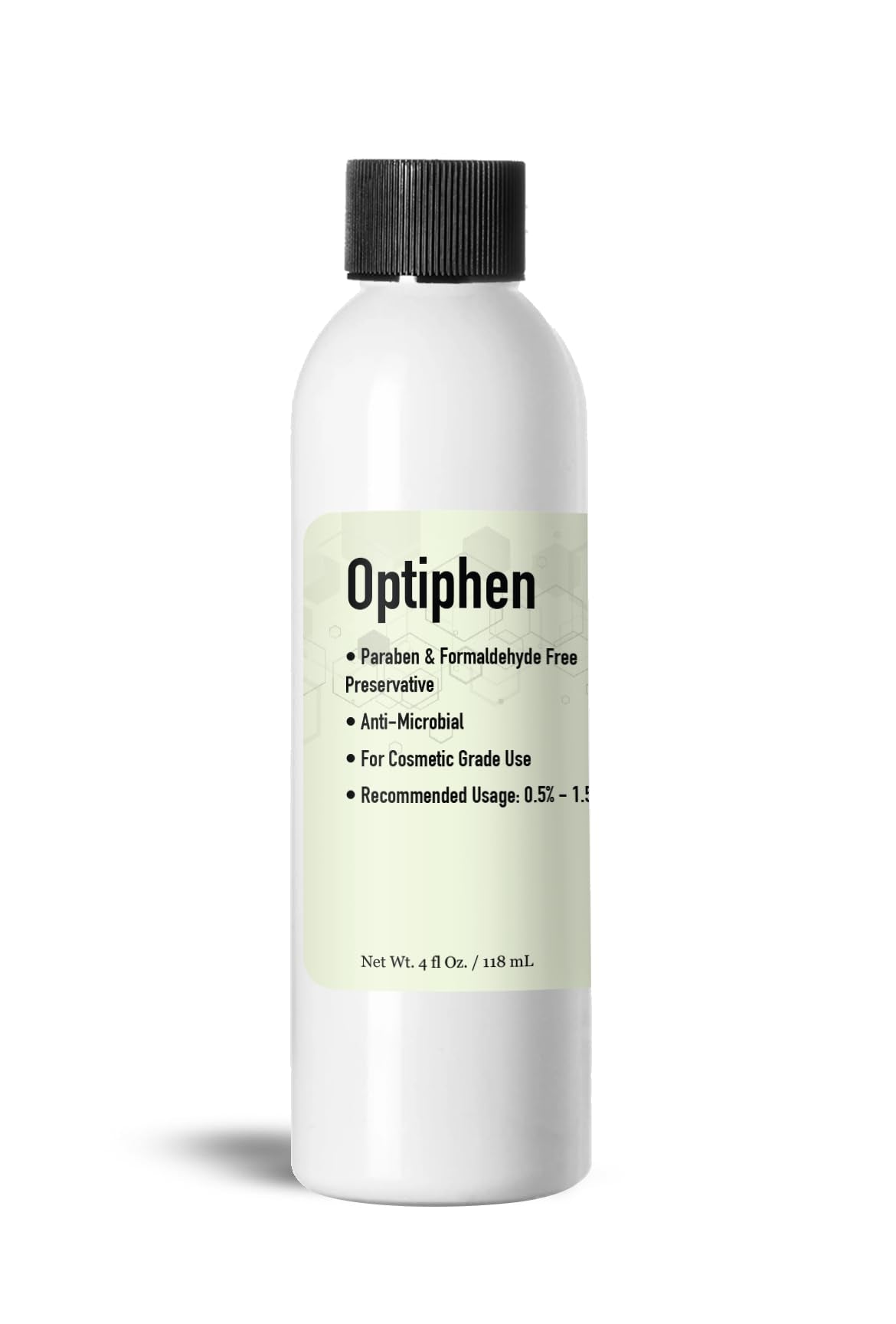 Talsen Chemicals Optiphen bottle, for easy broad-spectrum cosmetic preservation.