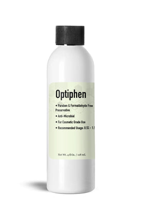 Talsen Chemicals Optiphen bottle, for easy broad-spectrum cosmetic preservation.