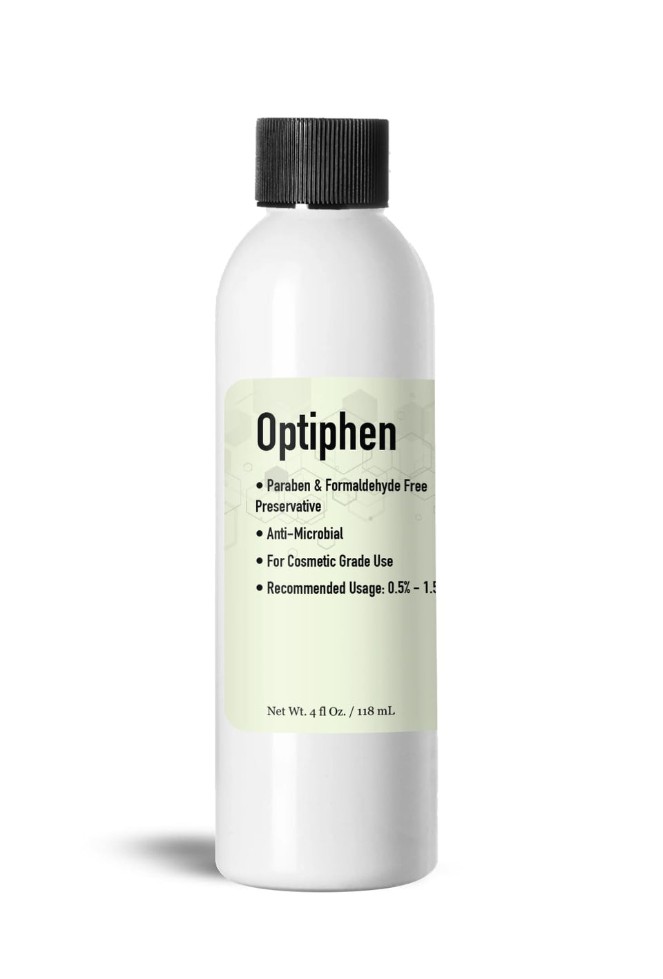 Talsen Chemicals Optiphen bottle, for easy broad-spectrum cosmetic preservation.