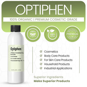 Talsen Optiphen label on packaging signals regulatory-friendly preservation.