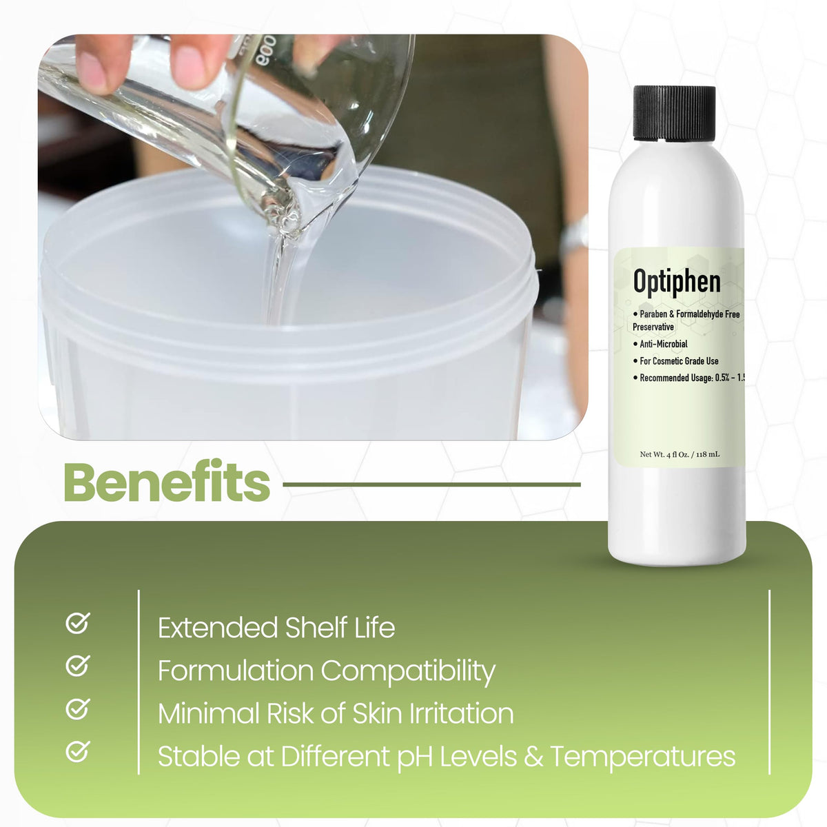 Talsen Optiphen pipette for precise dosing in batches.
