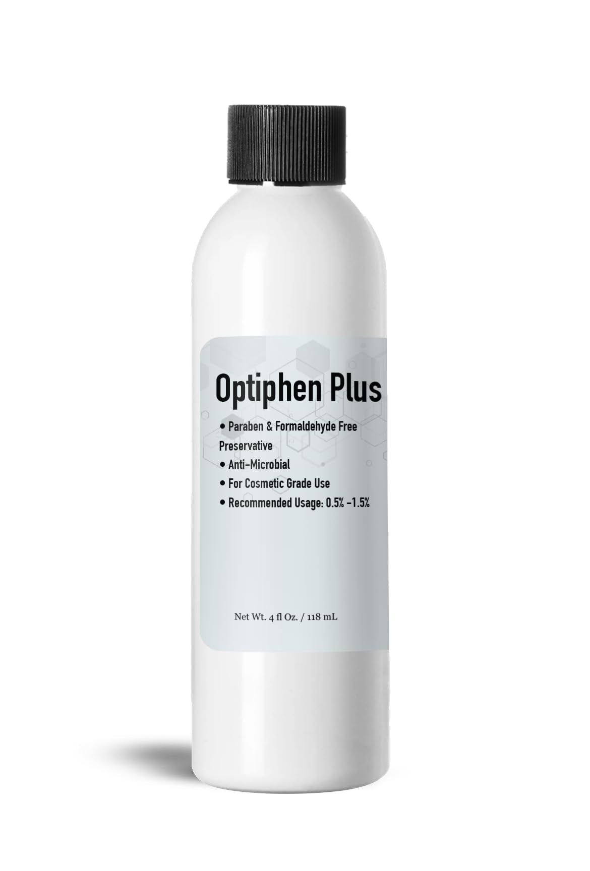 Talsen Chemicals Optiphen Plus bottle for easy cosmetic preservation.
