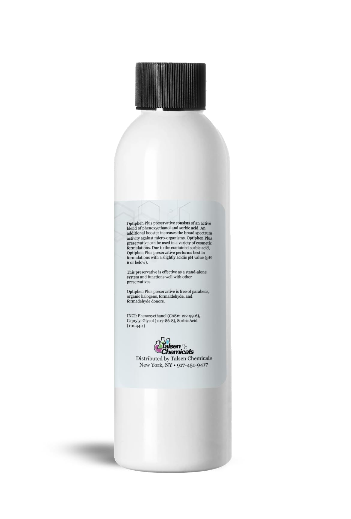 Optiphen Plus bottle with pipette for precise serum dosing.