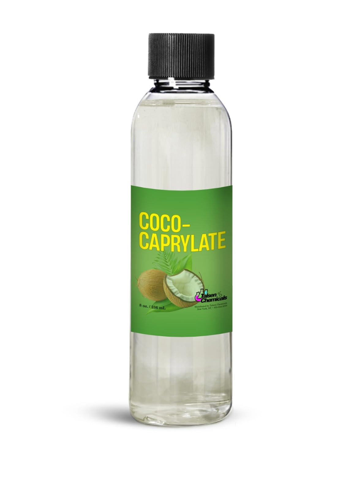 Talsen Coco Caprylate Oil bottle shows premium cosmetic emollient packaging