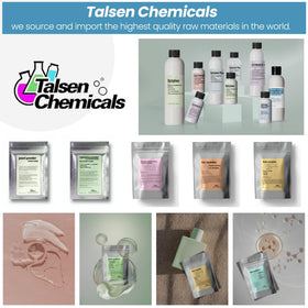 Talsen Decyl Glucoside shampoo foam shot showcases foaming action ideal for hair care blends.