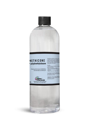 Talsen Dimethicone oil being poured shows smooth, easy-to-measure liquid for precise mixing.