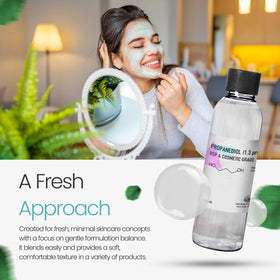 Label on Talsen Propanediol PDO highlights USP-grade quality.