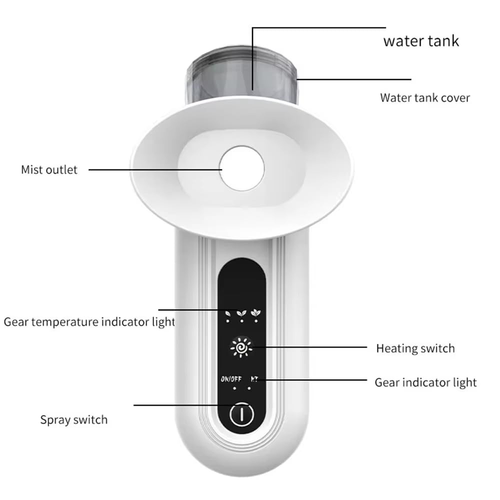 Talzpro Eye Steamer steam wand delivering fine mist for eye nourishment