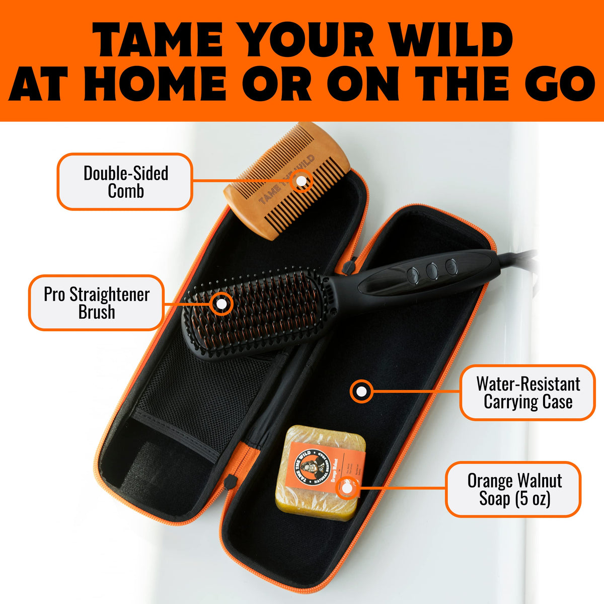 TAME THE WILD beard soap cleansing and conditioning the beard