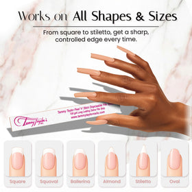 Tammy Taylor disposable fingernail file pack displayed for quick swaps.