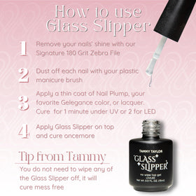 Tammy Taylor Glass Slipper top coat brush applying smooth finish