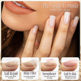 Tammy Taylor Plump Builder Gel wide view manicure with smooth shine