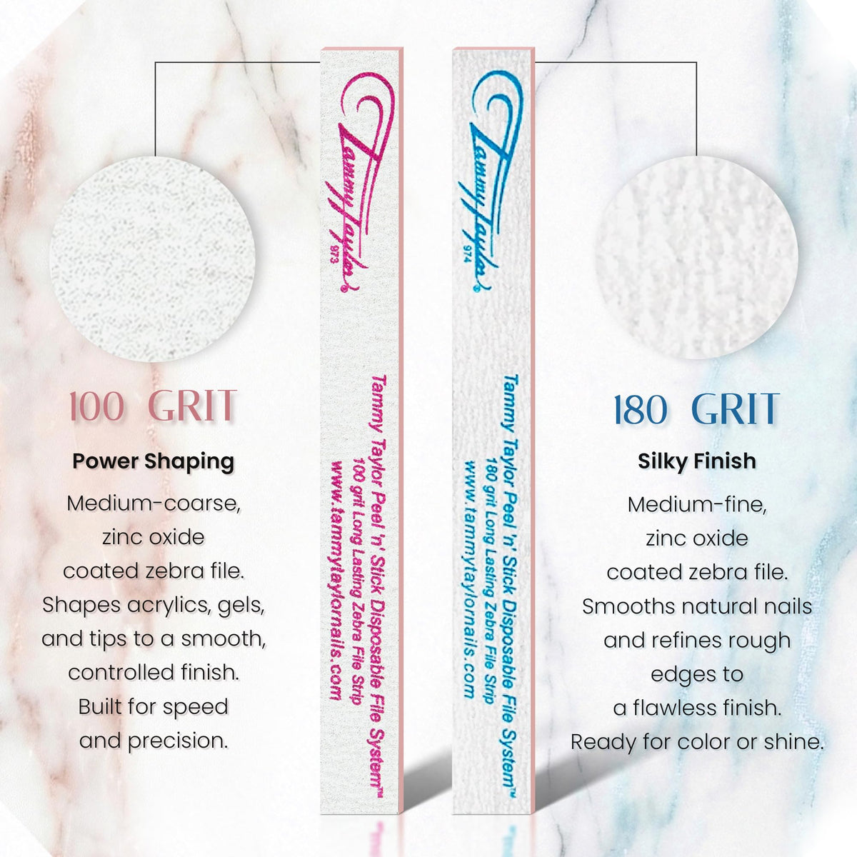 Tammy Taylor refill abrasive strips enable ongoing, mess-free reshaping
