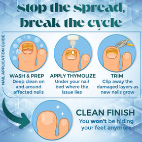 Tammy Taylor Thymolize application under free edge for precise use.