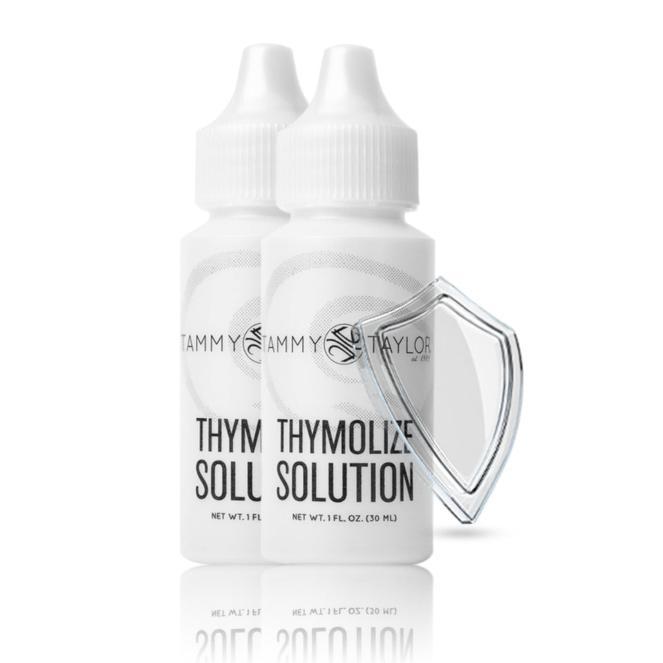 Tammy Taylor Thymolize bottle pour for easy daily nail care.