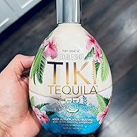 Tan ASZ U Tiki Tequila 400X bronzed skin image highlighting dramatic, even tan results