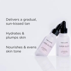 Tan-Luxe Super Glow on skin during easy daily application