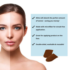 Tan Physics sunless tanner body mitt for easy full-body coverage and long-lasting glow