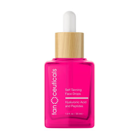 Tanceuticals Self-Tanning Drops bottle pours for gradual color customization.