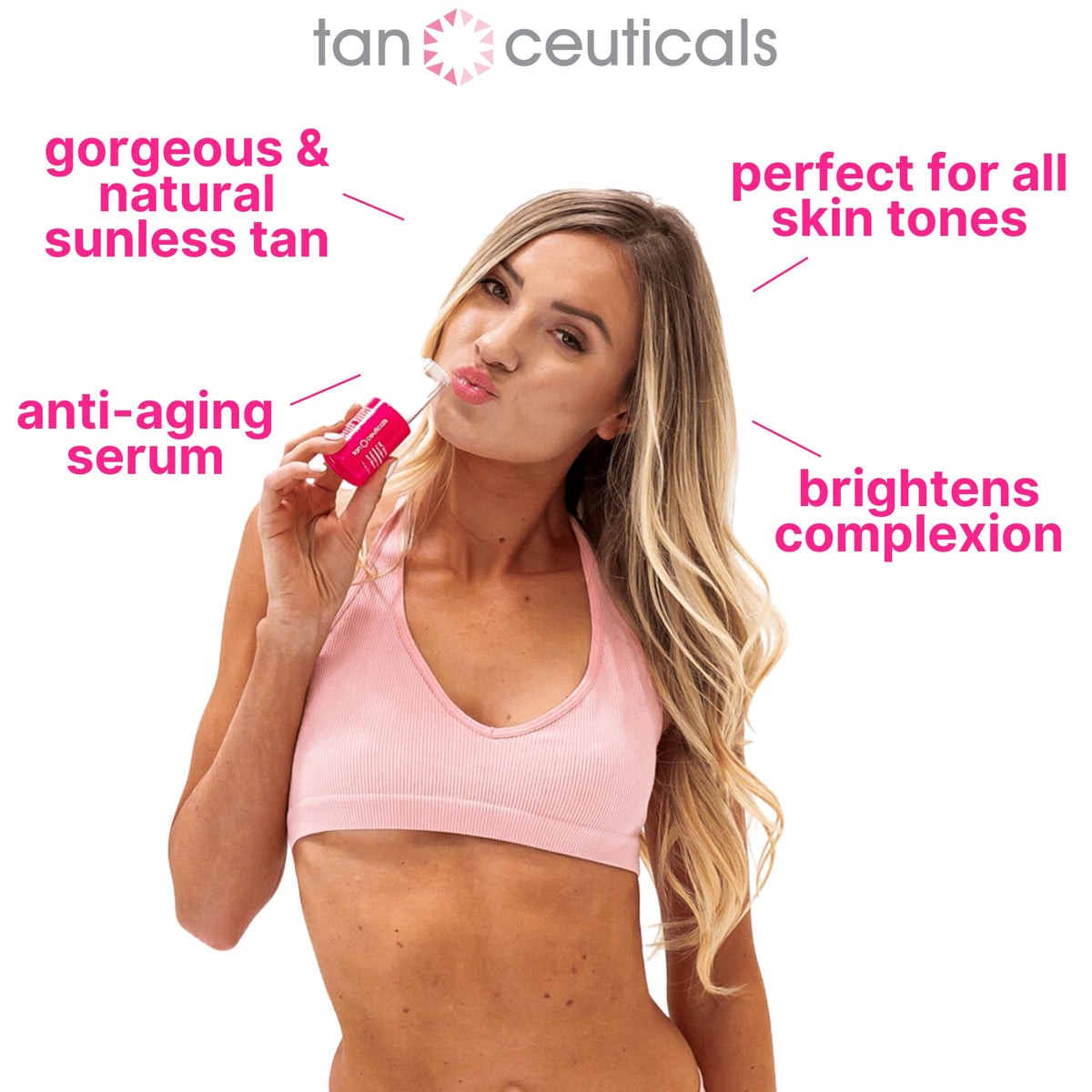 Ingredients highlight: Hyaluronic acid and Vitamin C in Tanceuticals serum.