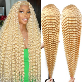 Tanduca 613 lace front wig shows deep wave texture for natural movement.