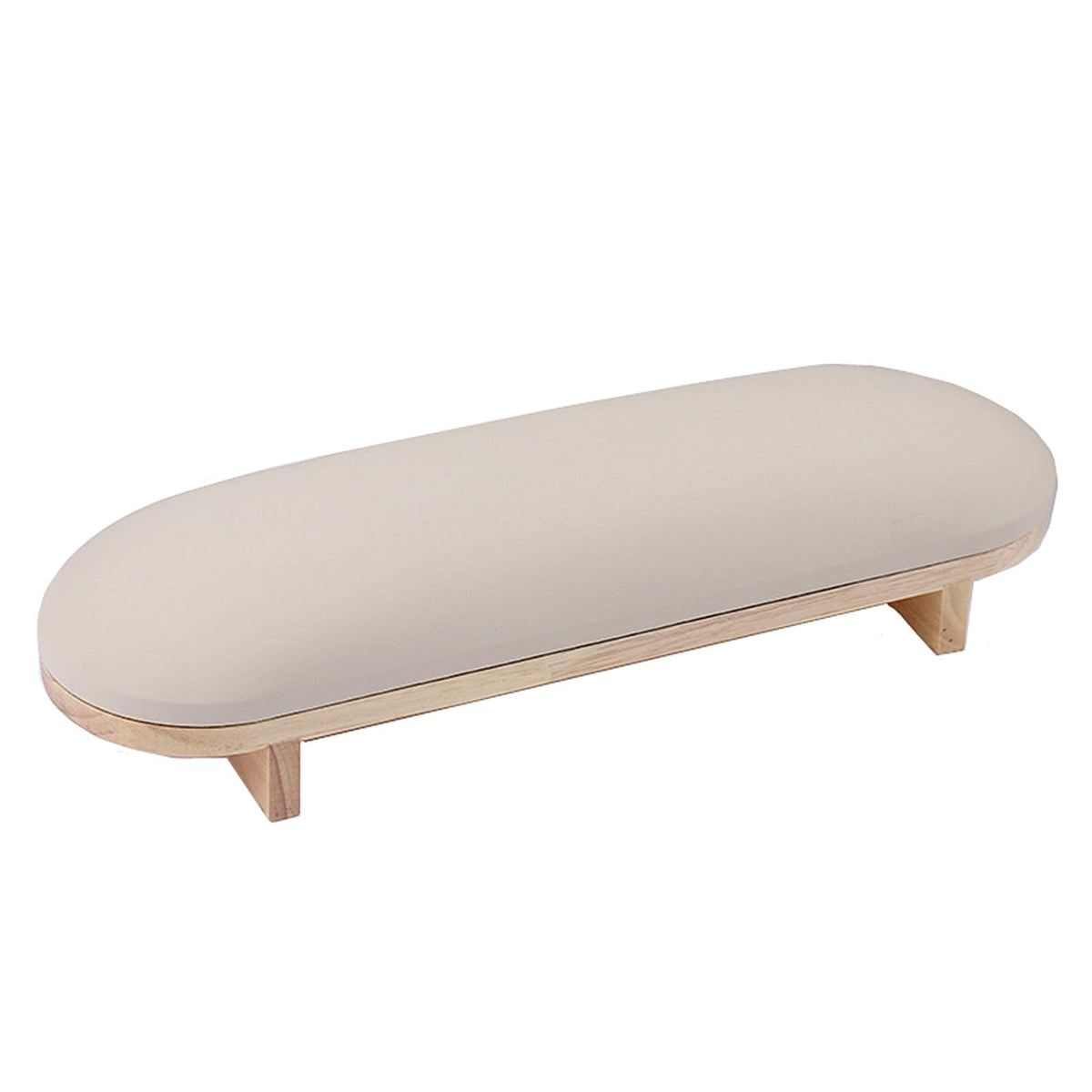Tang Song sponge manicure arm rest wooden stand supports comfortable nail sessions.