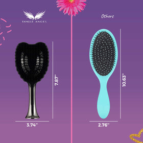 Tangle Angel ergonomic handle with angel wings offers comfortable grip