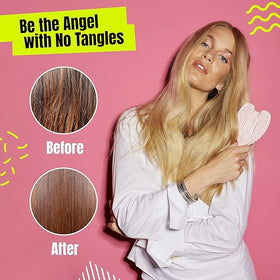 Tangle Angel heat-resistant bristles endure up to 120°C for styling.